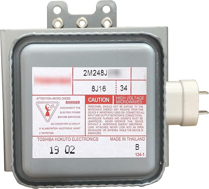 Mikrowellen-Magnetron 2M248J, 1000W, 3+2 — 3+2 Befestigungslöcher, für Industrieanlagen, luftgekühlt